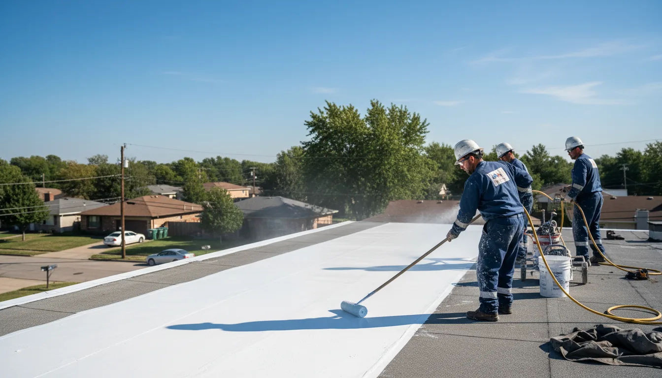 Commercial roof coating in Malta, OH near me